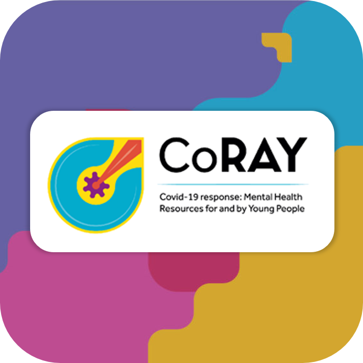 Co-RAY logo on Emerging Minds background