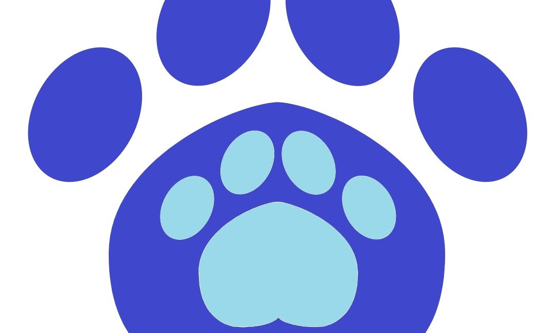 PAWS research logo - big pawprint with a little pawprint inside it