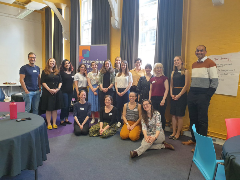 Members of the GROW Researcher Development Programme Pilot at the live workshop in London.