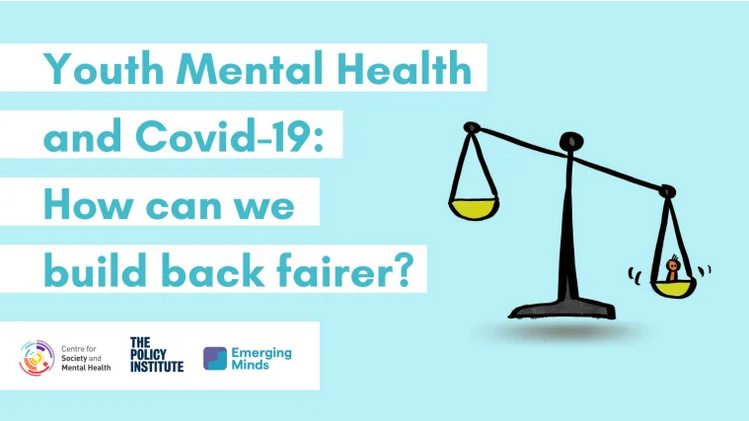 Youth Mental Health and COVID-19 - how can we build back fairer - logo from recent conference and report