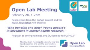 Advert for the February 2022 Open Lab meeting