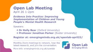 Advert for our April Open Lab
