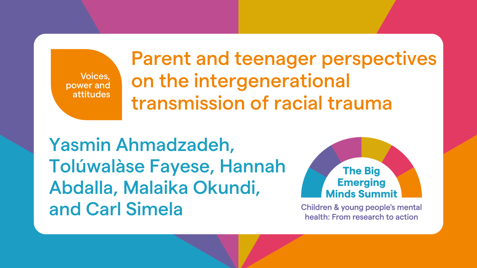 Parent and teenager perspectives on the intergenerational transmission of racial trauma