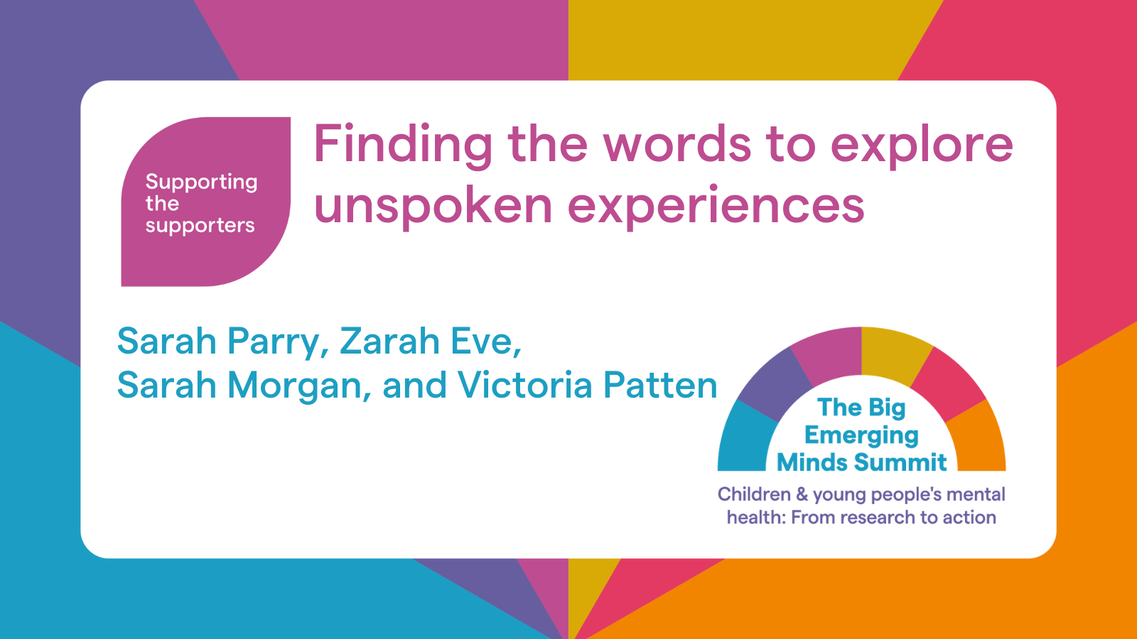 Finding the words to explore unspoken experiences