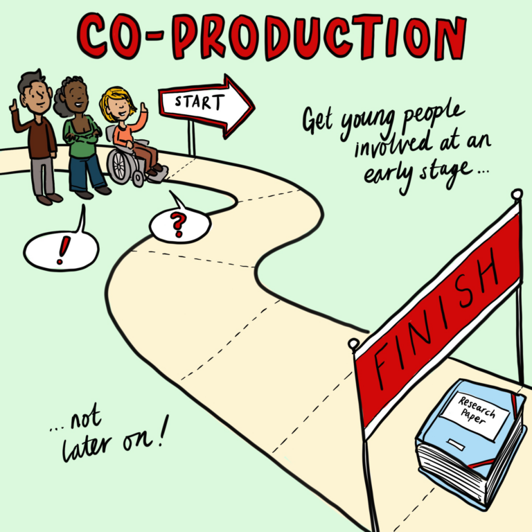 Co-production: get young people involved at an early stage...not later on!